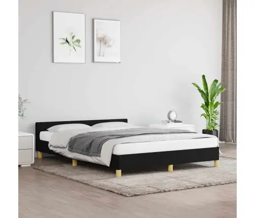 Voodiraam Ilma Madratsita, Must, 140X190 cm Kangas