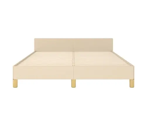 Lovos Rėmas Be Čiužinio, Kreminės Spalvos, 140X190cm Audinys