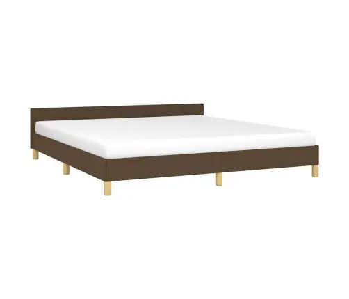 Voodiraam Ilma Madratsita, Tumepruun, 160X200 cm Kangas