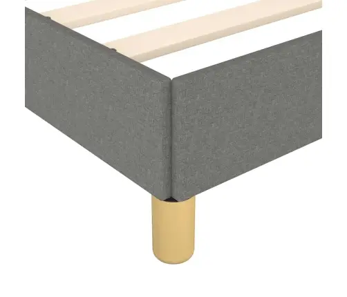 Gulta Bez Matrača, Tumši Pelēks, 180X200 Cm, Audums Vidaxl