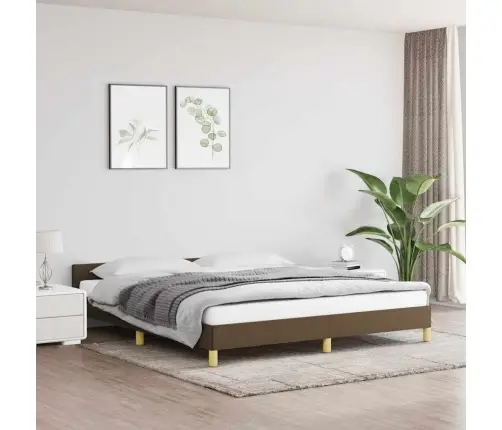 Lovos Rėmas Be Čiužinio, Tamsiai Rudas, 180X200cm Audinys