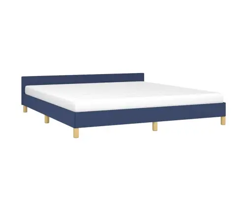 Voodiraam Peatsiga Ilma Madratsita Sinine 180X200 Cm Kangas