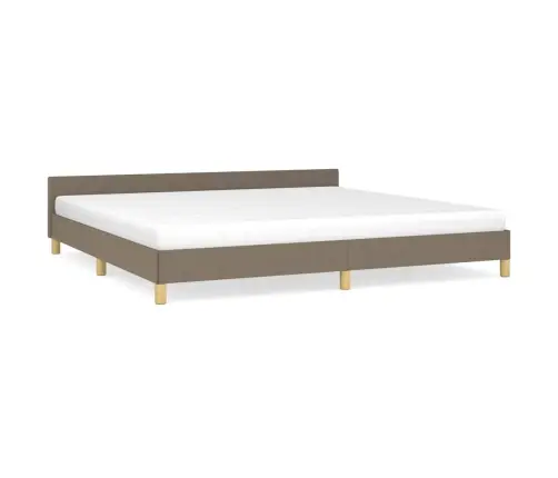 Voodiraam Ilma Madratsita, Hallikaspruun, 200 X 200 cm Kangas