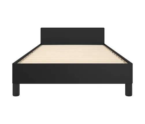 Lovos Rėmas Su Galvūgaliu Be Čiužinio, Juodas, 90X190Cm