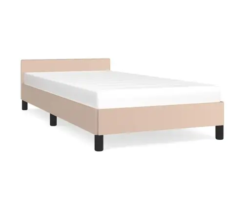 Lovos Rėmas Su Galvūgaliu Be Čiužinio, Kapučino, 90X200Cm