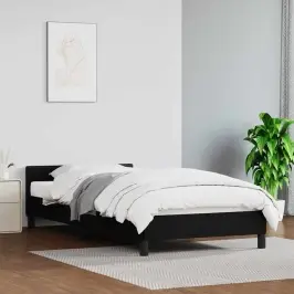 Lovos Rėmas Su Galvūgaliu Be Čiužinio, Juodas, 100X200Cm