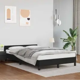 Gultas Rāmis Ar Galvgali Bez Matrača, Melns, 120X200 Cm Vidaxl Gultas Rāmis Ar Galvgali Bez Matrača, Melns, 120X200 Cm Vidaxl