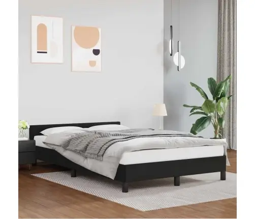 Voodiraam Peatsiga Ilma Madratsita Must 120X200 Cm