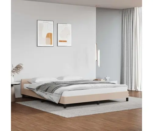 Lovos Rėmas Su Galvūgaliu Be Čiužinio, Kapučino, 160X200Cm