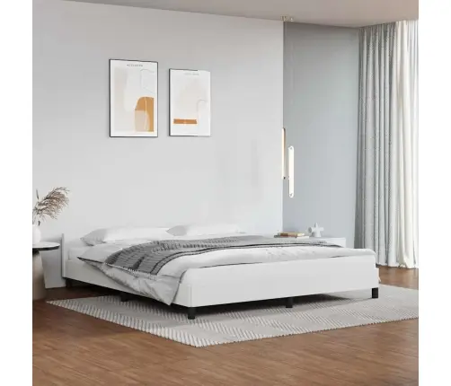 Voodiraam Peatsiga Ilma Madratsita Valge 180X200 Cm