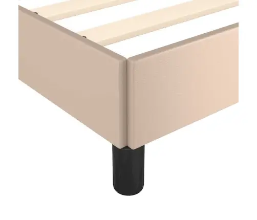 Gultas Rāmis Ar Galvgali Bez Matrača, Kapučīno, 200X200 Cm Vidaxl