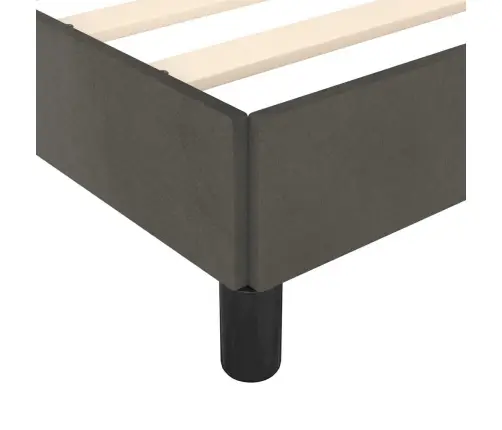 Voodiraam Ilma Madratsita, Tumehall, 100X200 cm Samet