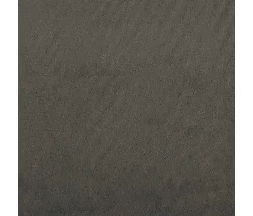 Gulta Bez Matrača, Tumši Pelēks, 140X200 Cm, Samts Vidaxl