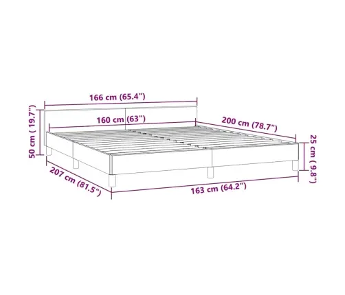 Gultas Rāmis Ar Galvgali Bez Matrača, Rozā Samts, 160X200 Cm Vidaxl