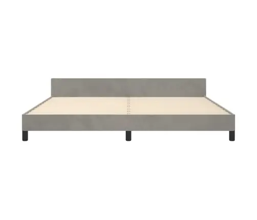 Voodiraam Ilma Madratsita, Helehall, 200 X 200 cm Samet