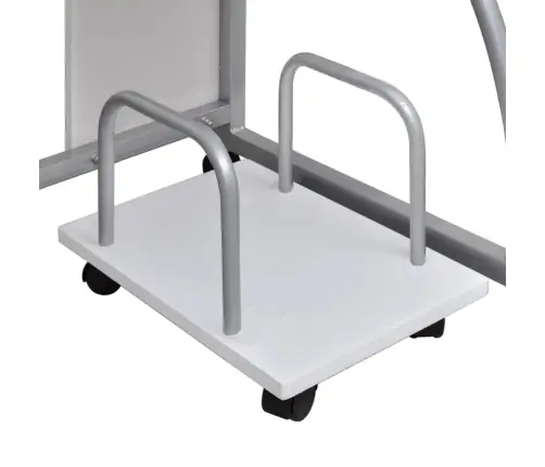 Datorgalds, Balts, 110X52X88,5 Cm, Inženierijas Koks Vidaxl