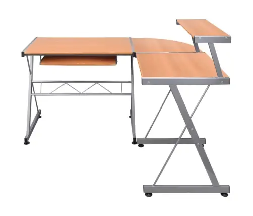 Nurga Arvutilaud, Pruun, 132 X 112 X 99 cm Tehispuit