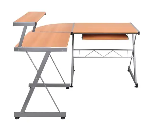 Nurga Arvutilaud, Pruun, 132 X 112 X 99 cm Tehispuit