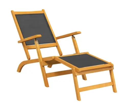 Aia Lamamistoolid 2 Tk, Akaatsiapuit Ja Tekstileen Aia Lamamistoolid 2 Tk, Akaatsiapuit Ja Tekstileen