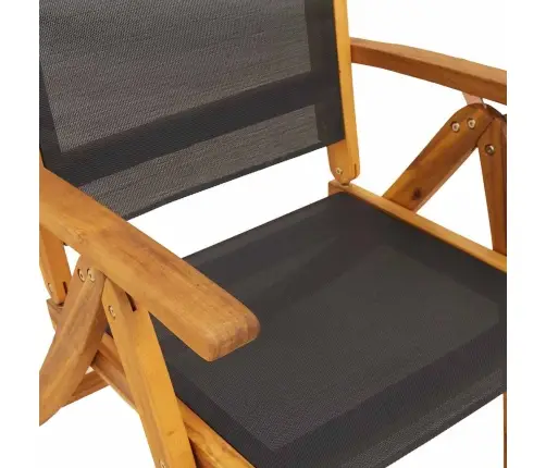 Kokkupandavad Aiatoolid 8 Tk, Akaatsiapuit Ja Tekstileen