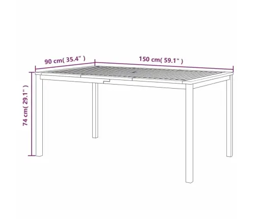 3-Daļīgs Dārza Mēbeļu Komplekts Ar Matračiem, Akācijas Koks Vidaxl
