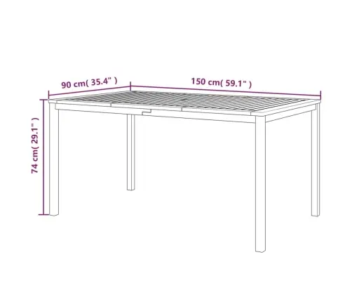 Lauko Valgomojo Komplektas Su Pagalvėlėmis, 5 Dalių, Akacija