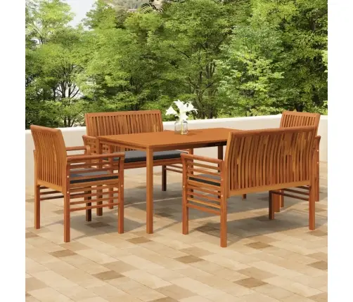 Lauko Valgomojo Komplektas Su Pagalvėlėmis, 5 Dalių, Akacija