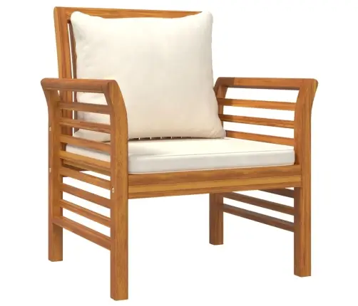 3-Osaline Aiamööbli Komplekt Patjadega, Akaatsiapuit Vidaxl