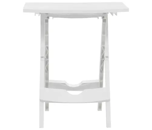 3-Osaline Aiamööbli Komplekt, Valge, Polüpropüleen