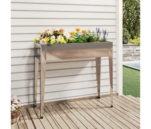 Puķu Kaste, 100,5X40,5X90 Cm, Cinkots Tērauds Vidaxl