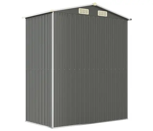 Dārza Šķūnis, Gaiši Pelēks, 192X108X223 Cm, Cinkots Tērauds Vidaxl