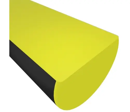 Stūru Aizsargs, Dzeltens Un Melns, 4X3X100 Cm, Pu Vidaxl