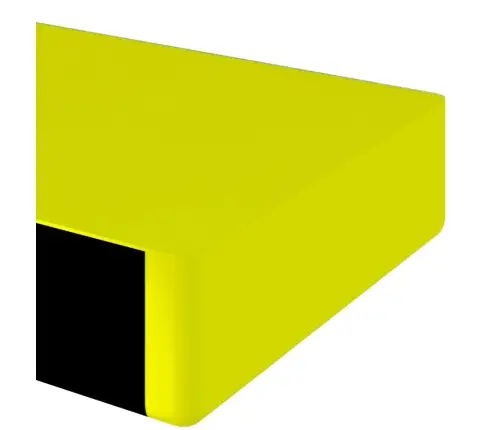 Nurgakaitse, Kollane Ja Must, 6 X 2 X 101,5 cm Pu