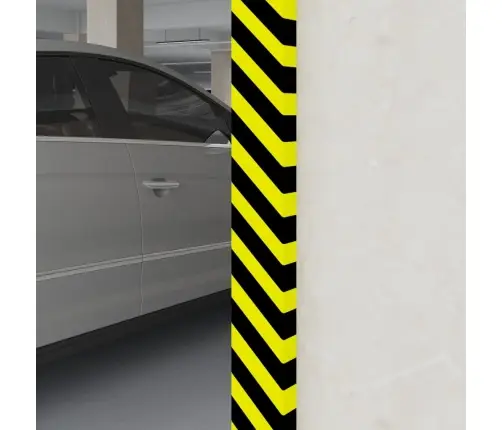 Nurgakaitse, Kollane Ja Must, 6 X 2 X 101,5 cm Pu