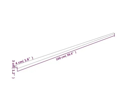 Nurgakaitsed 2 Tk, Kollane Ja Must, 4 X 3 X 100 cm Pu