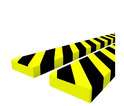 Stūru Aizsargi, 2 Gab., Dzelteni Un Melni, 6X2X101,5 Cm, Pu Vidaxl