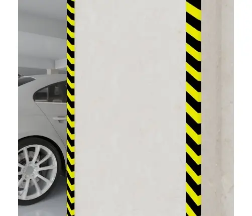 Stūru Aizsargi, 2 Gab., Dzelteni Un Melni, 6X2X101,5 Cm, Pu Vidaxl