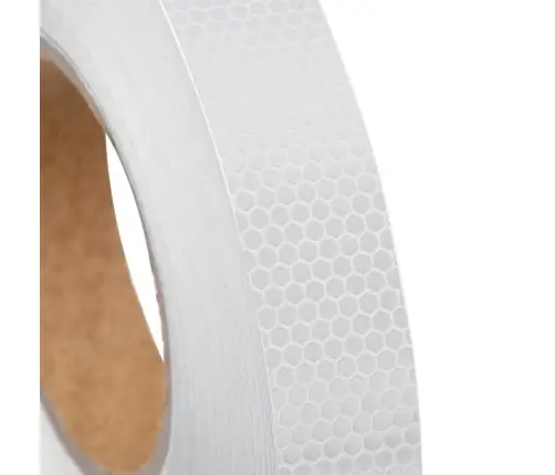 Šviesą Atspindinti Lipni Juosta, Balta, 2,5Cmx50M, Pvc