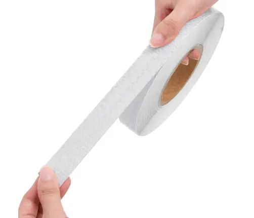 Šviesą Atspindinti Lipni Juosta, Balta, 2,5Cmx50M, Pvc