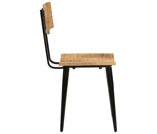 Valgomojo Kėdės, 2Vnt., 44X40X80cm Mango Medienos Masyvas