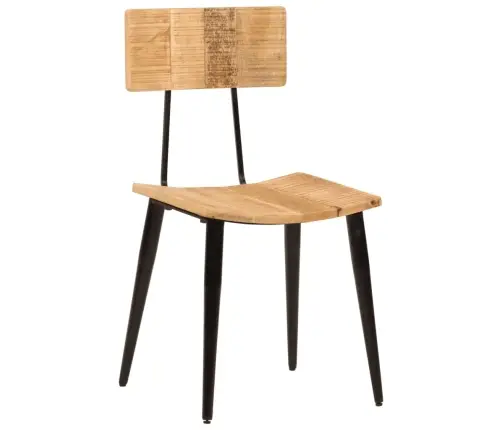 Valgomojo Kėdės, 2Vnt., 44X40X80cm Mango Medienos Masyvas