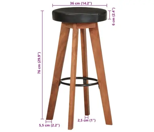 Baaripukid 2 Tk, Ehtne Nahk Ja Akaatsiapuit