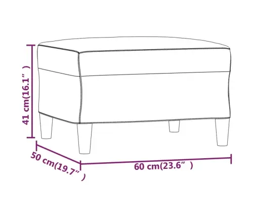 Jalapink, Kreemjas, 60 X 50 X 41 cm Kunstnahk