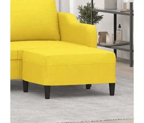 Kājsoliņš, 70X55X41 Cm, Gaiši Dzeltens Audums Vidaxl