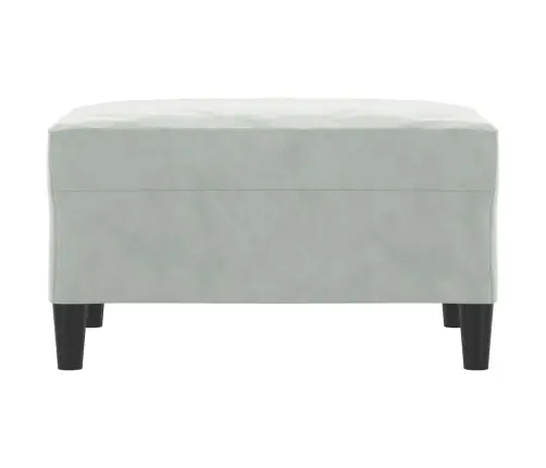 Kājsoliņš, 70X55X41 Cm, Gaiši Pelēks Samts Vidaxl