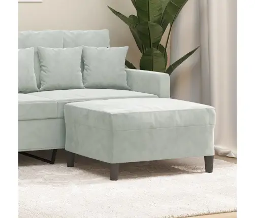 Kājsoliņš, 70X55X41 Cm, Gaiši Pelēks Samts Vidaxl