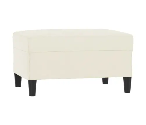 Kājsoliņš, 70X55X41 Cm, Krēmkrāsas Samts Vidaxl