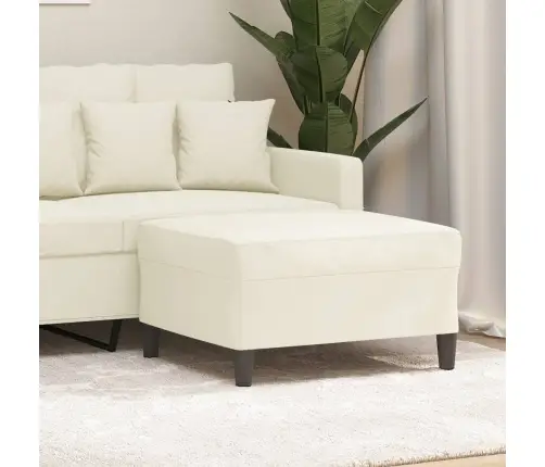 Kājsoliņš, 70X55X41 Cm, Krēmkrāsas Samts Vidaxl