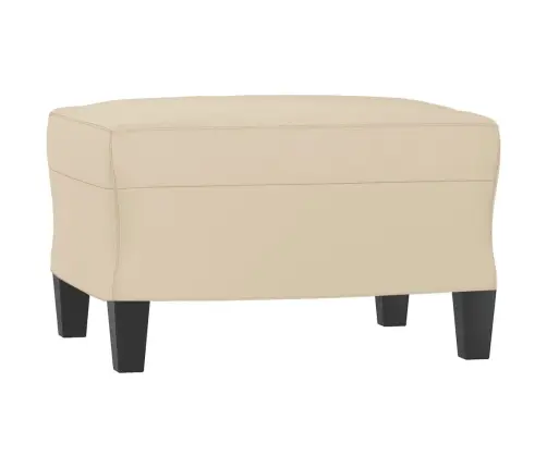 Kājsoliņš, 60X50X41 Cm, Krēmkrāsas Mikrošķiedras Audums Vidaxl