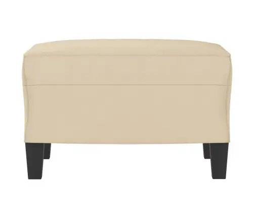 Kājsoliņš, 60X50X41 Cm, Krēmkrāsas Mikrošķiedras Audums Vidaxl